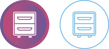 file cabinet icon sign vector illustration 