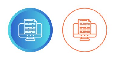 belge web simgesi vektör illüstrasyonu