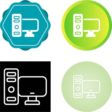 Bilgisayar simgeler vektör çizim ayarla