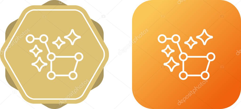 Vector illustration of the Constellation Ursa Major icon on white background