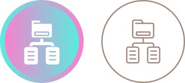 Belge Sınıflandırma simgeleri ayarlandı, vektör illüstrasyonu