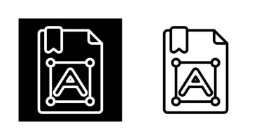 metin simgeleri ayarlandı, vektör illüstrasyonu 