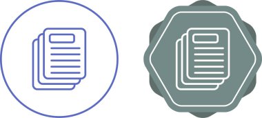 Dosya simgelerini kopyala, vektör illüstrasyonu