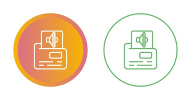 Beyaz arkaplan, vektör illüstrasyonundaki dizin simgelerinde ses dosyaları kümesi        