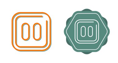 Simgeyi duraklat, vektör illüstrasyonu. Düz tasarım tarzı. Beyaz arkaplanda izole edilmiş vektör duraklat simgesi çizimi, duraklat simgesi. Simgeleri duraklat grafik tasarım vektör simgeleri