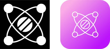 Güneş sistemi simgeleri ayarlandı, vektör illüstrasyonu