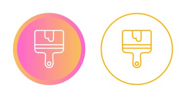 boya fırçası simgeleri beyaz arkaplanda izole edildi.