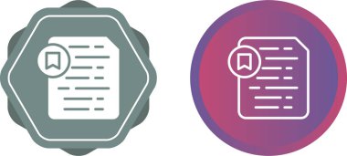 belge simgeleri ayarlandı, vektör illüstrasyonu basit tasarım