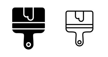 boya fırçası simgeleri beyaz arkaplanda izole edildi.