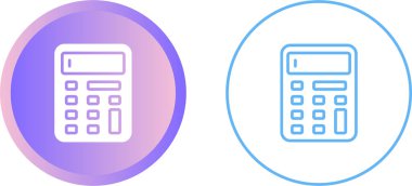 hesap makinesi simgeleri, vektör illüstrasyon tasarımı