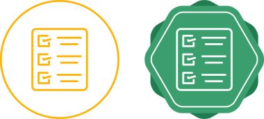 Kalem simgelerine sahip kontrol listesi, vektör illüstrasyonu 