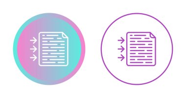 Kopyanın simgelerini metne dönüştür. vektör illüstrasyonu