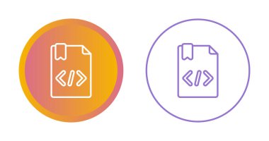 Kodlama simgesi işaret vektörü illüstrasyonu