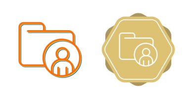 Belgeler ve kimlik depolama simgelerinin düz tasarımı