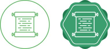 Papirüs simgesi vektör çizimi tasarımı
