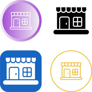 Bina simgeler ayarla, illüstrasyon vektör