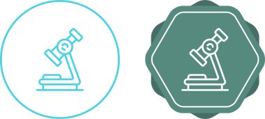 mikroskop simgeleri, web illüstrasyonu basit tasarım