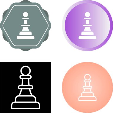 Satranç ikonu seti. vektör illüstrasyonu