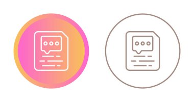 Renkli soyut vektör olarak oluşturulan belge simgesi