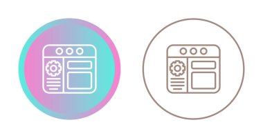 Web tarayıcı simgesi vektör illüstrasyon tasarımı