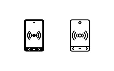 Mobil Yardım Noktası Simgesi, akıllı telefon simgesi, beyaz arkaplanda izole edilmiş