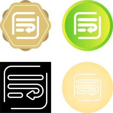 Metin Kaydırma Simgesi Satırı Ana Hattı Ok Yolu Biçimi Sözcük Biçimi Düzenleme Paragraf Web Sitesi Görünüm Vektörü