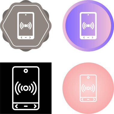 Mobil Yardım Noktası Simgesi, akıllı telefon simgesi, beyaz arkaplanda izole edilmiş