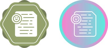 belge simgeleri ayarlandı, vektör illüstrasyonu basit tasarım