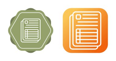 dosya simgesi seti, vektör illüstrasyonu basit tasarım