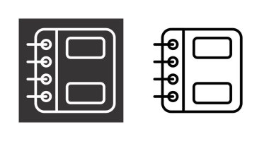 El kitabı simgeleri beyaz arkaplanda izole edildi