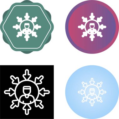 Kullanıcı Merkezileşimi simgeleri ayarlandı, vektör illüstrasyonu