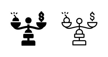 Borç web simgesi vektör illüstrasyonu