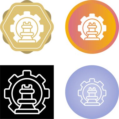 Veri Stratejisi simgeleri ayarlandı, vektör illüstrasyonu