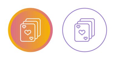 Aşk kartı simgesi beyaz arkaplanda izole edilmiş. romantik kalp sembolü vektör çizimi