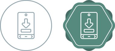 akıllı telefon simgeleri ayarlandı, vektör illüstrasyonu basit tasarım