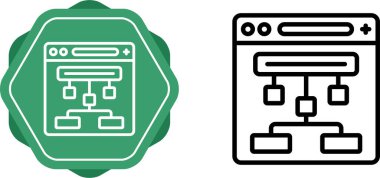 Web sitesi yapı simgesi vektör çizimi 