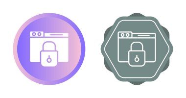 Beyaz arkaplanda veri koruması ve İnternet güvenlik simgesi 