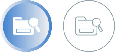  büyütme gözlüğü ve dizin simgeleri, vektör illüstrasyonu 