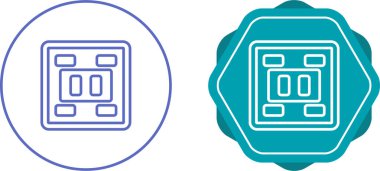 Priz veya soket simgesi vektör çizimi