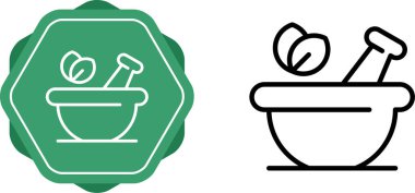 pestle simgesi vektör illüstrasyon tasarımı