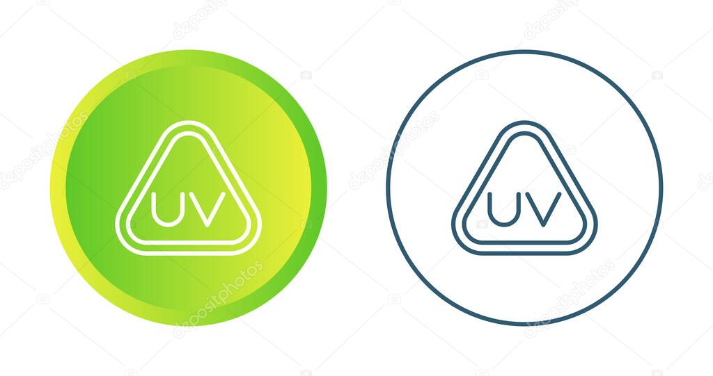 Ultraviolet Rays icon set vector illustration
