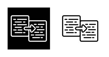 Belge kopyalama simgeleri ayarlandı, vektör illüstrasyonu