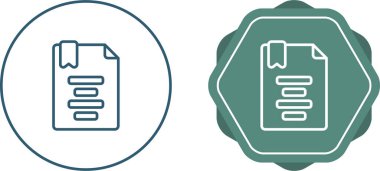 Simge Simgesi İşaretini Ana Çizgi Biçiminde Hizala