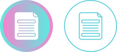 Belge simgeler kümesi, vektör çizim