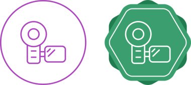video kamera simgeleri vektör illüstrasyonunu ayarla 