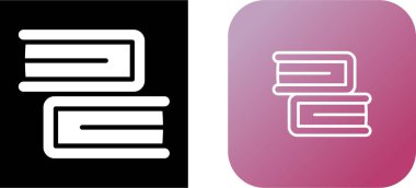 Beyaz arkaplanda izole edilmiş kitap simgeleri. Eğitim simgeleri, vektör illüstrasyonu 