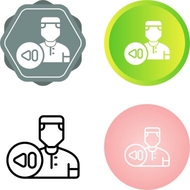 İnsan avatar simgeleri seti, vektör illüstrasyonu basit tasarım