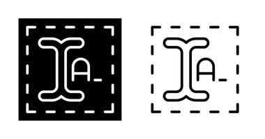 beyaz arkaplan üzerindeki metin simgeleri, vektör illüzyonu 