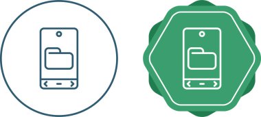 akıllı telefon simgeleri ayarlandı, vektör illüstrasyonu basit tasarım