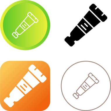 Diş macunu ağ simgeleri vektör illüstrasyonu  